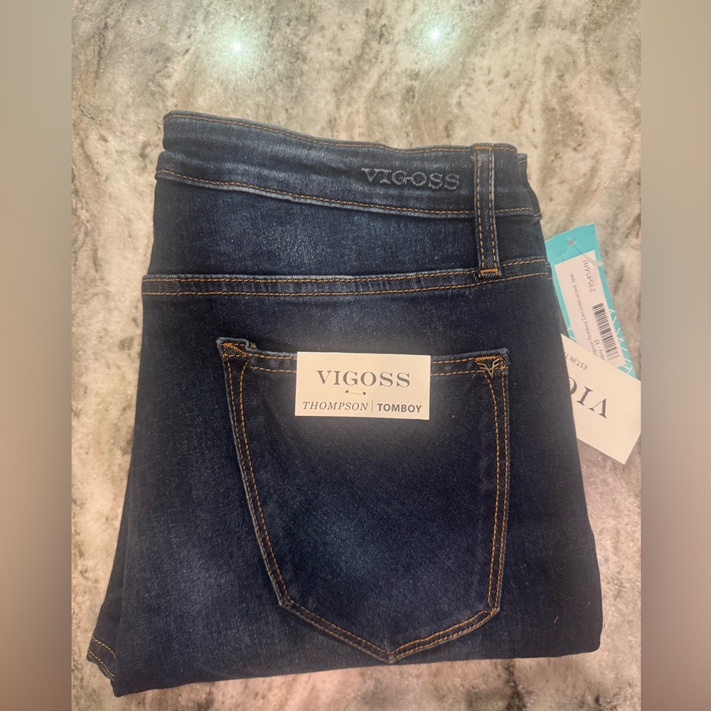 VIGOSS Thompson Tomboy Jeans - Indigo - Size 12 - Picture 4 of 5